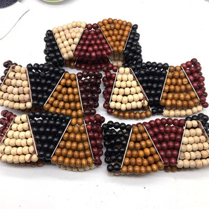 MULTILAYER WOODEN BEADED BRACELET