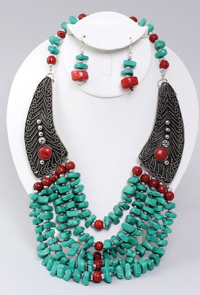 Turquoise Wings Set