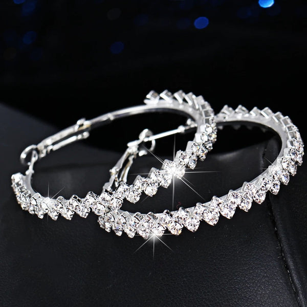 CRYSTAL HOOPS